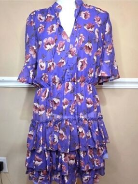 IVIVI Floral Purple Dress.